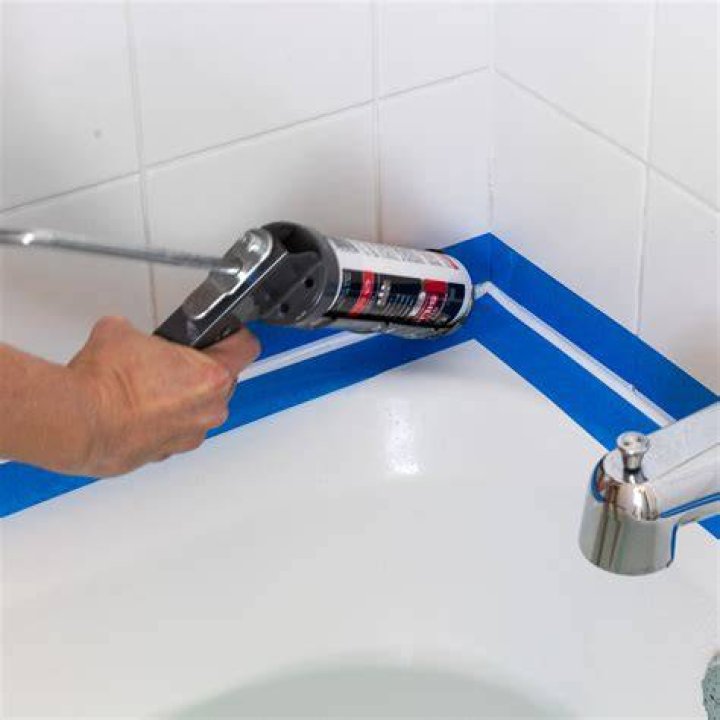 caulking a tub