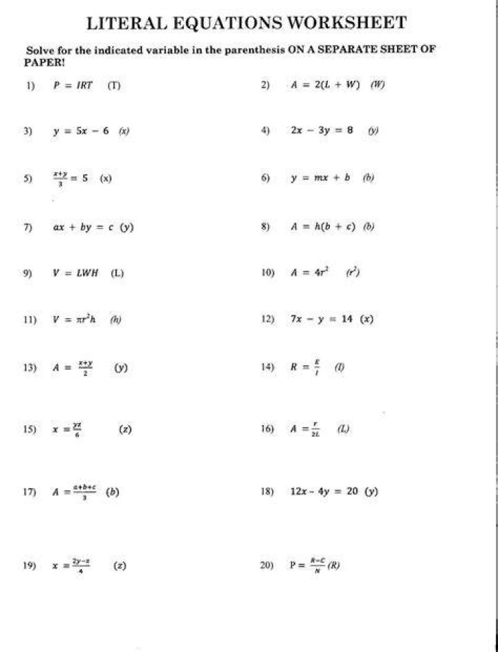 college algebra problems