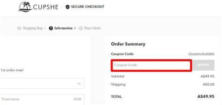 cupshe discount code