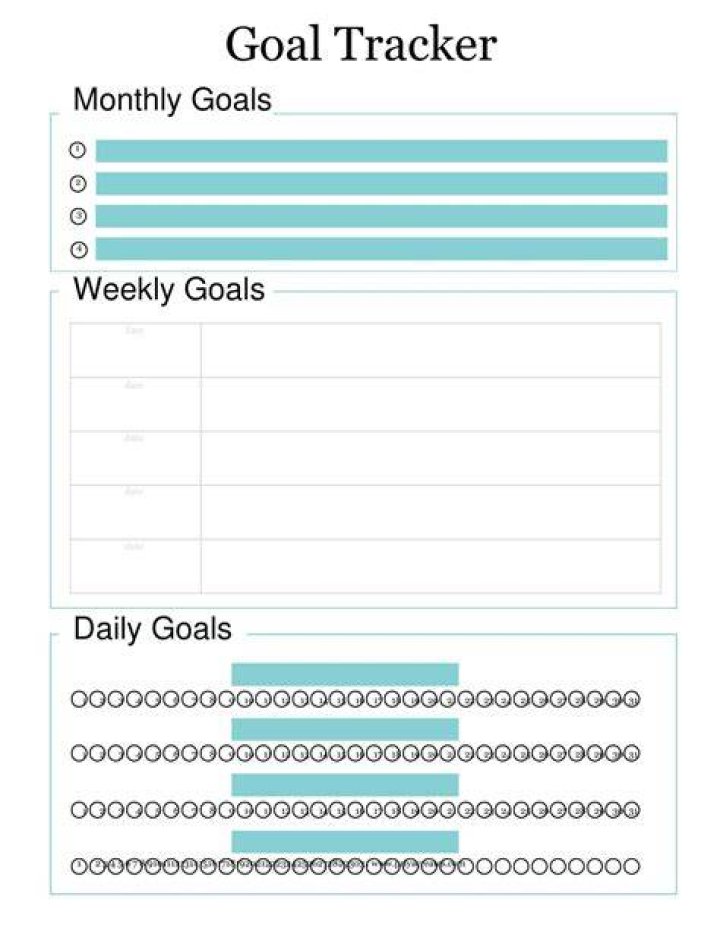 Goal Tracking