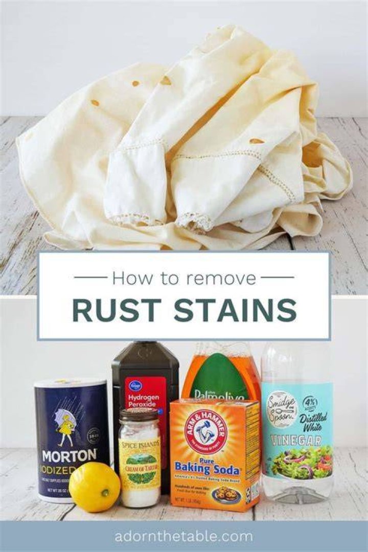 how to get rust stains out of clothes