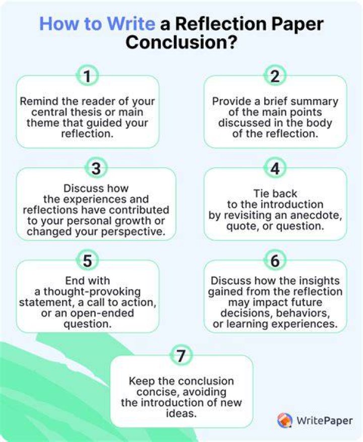 how to write a reflection