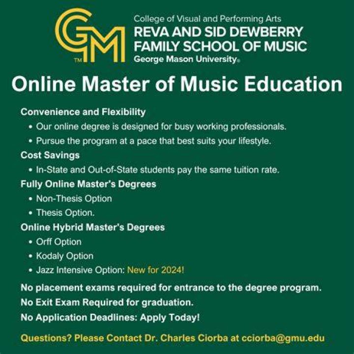 masters in music education online