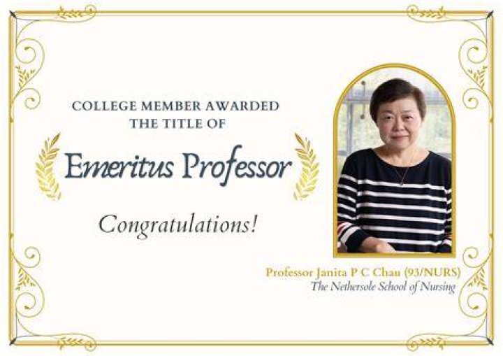 Professor Emeritus award