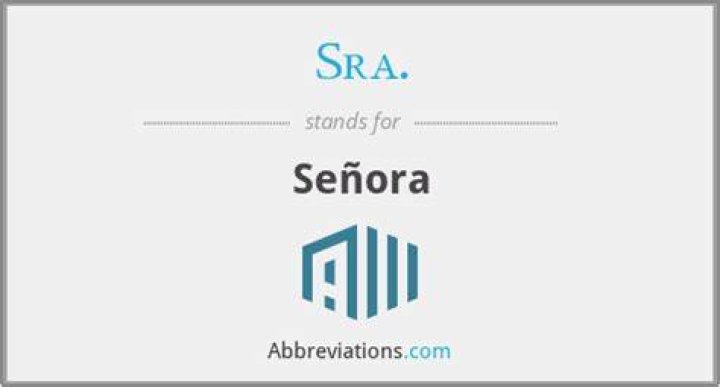 Senora Abbreviation Senora Abbreviation