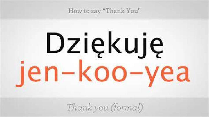 Thank You In Polish Thank You In Polish