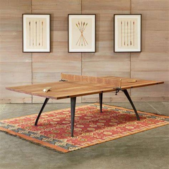 wood ping pong table
