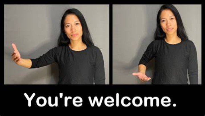 you re welcome in asl